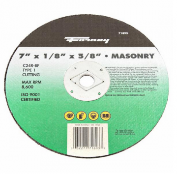 Image of item: Cutting Wheel MASONRY 7"x1/8"x5/8"